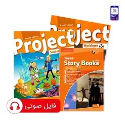 پک کتاب Project 1 + کتاب داستان انگلیسی Teens Story Books – Project 1