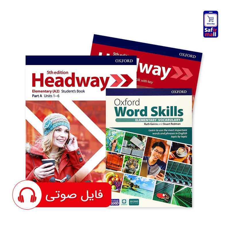 پککتاب Headway (5th edition) – Elementary + کتاب Oxford Word Skills Basic